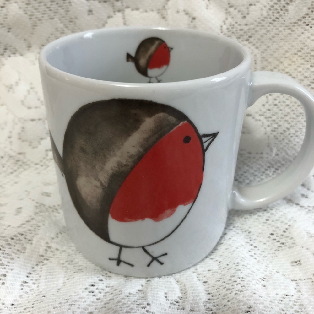 Mid Century Look Style Bird coffee mug / cup